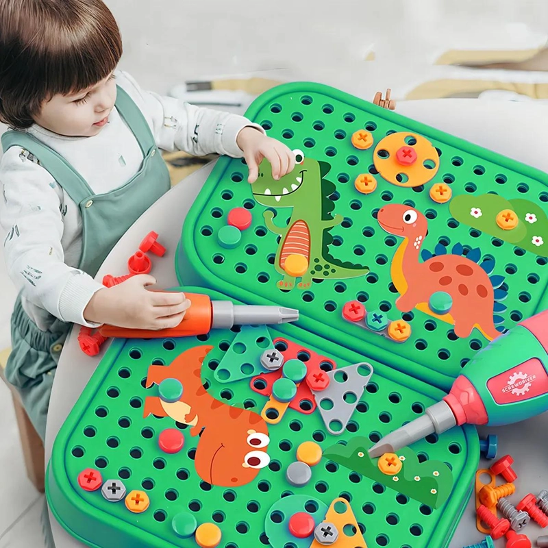 KIT DE HERRAMIENTAS DE BLOQUES 230 PIEZAS PARA NIÑOS - 9