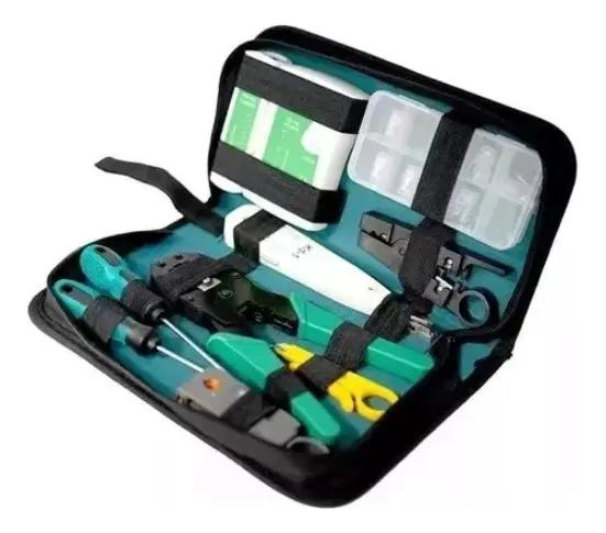 KIT DE HERRAMIENTAS PARA CABLEADO DE REDES UTP Y RJ45 - 1