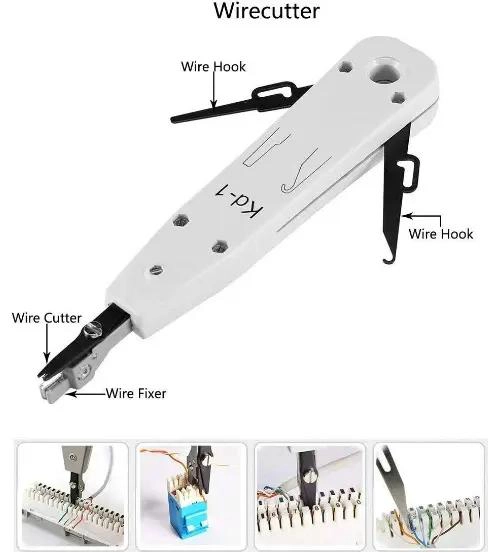 KIT DE HERRAMIENTAS PARA CABLEADO DE REDES UTP Y RJ45 - 4