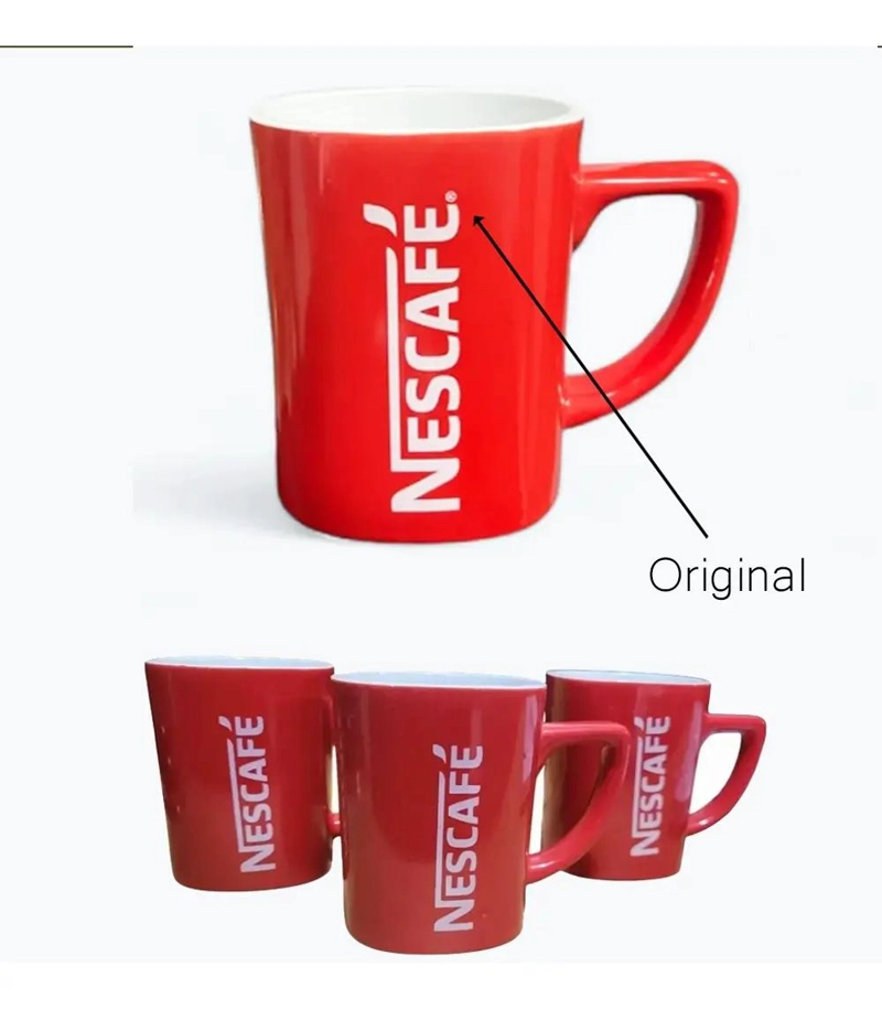SET DE 2 TAZAS MUG COLOR ROJO PARA BEBIDAS CALIENTES - 2