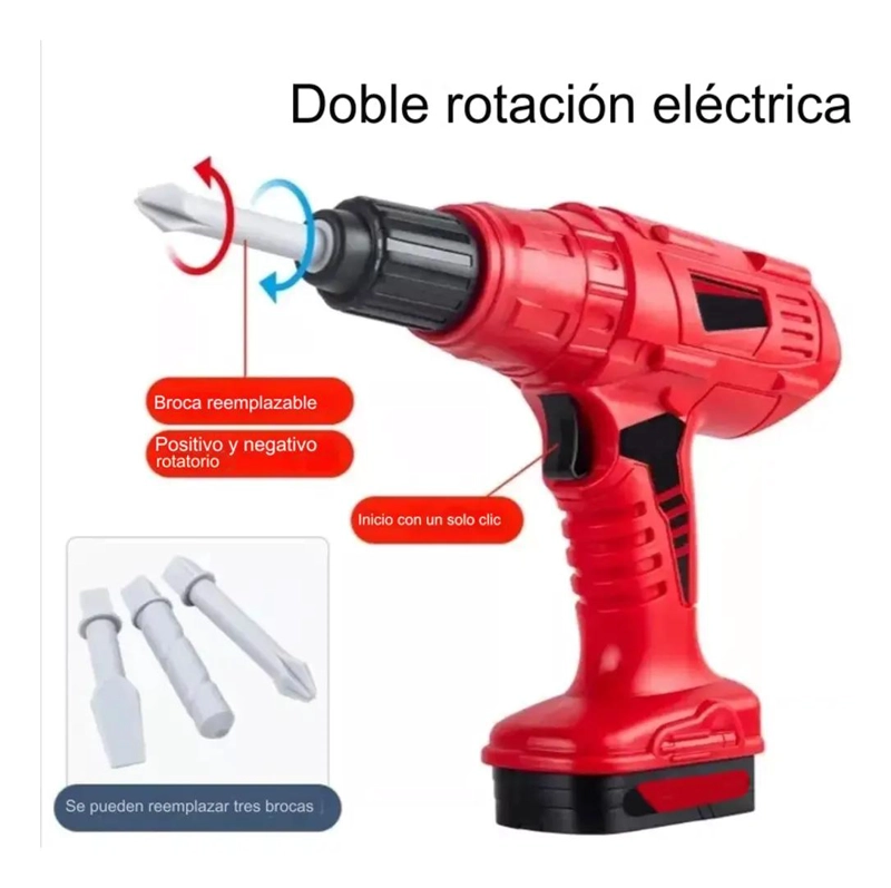 SET DE HERRAMIENTAS DE JUGUETE 42 PIEZAS CON TALADRO ELE CTRICO - 2