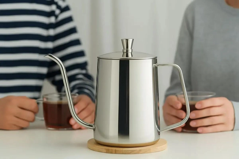 TETERA CUELLO CISNE 350 ML ACERO INOXIDABLE DISEÑO ELEGANTE - 2