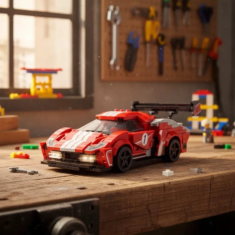 AUTO DE CARRERAS F1 PARA ARMAR BLOQUES DE CONSTRUCCION - 4
