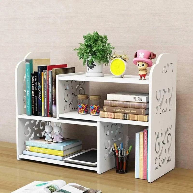 ESTANTE DE ALMACENAMIENTO AJUSTABLE DE 3 NIVELES EN COLOR BLANCO - 2