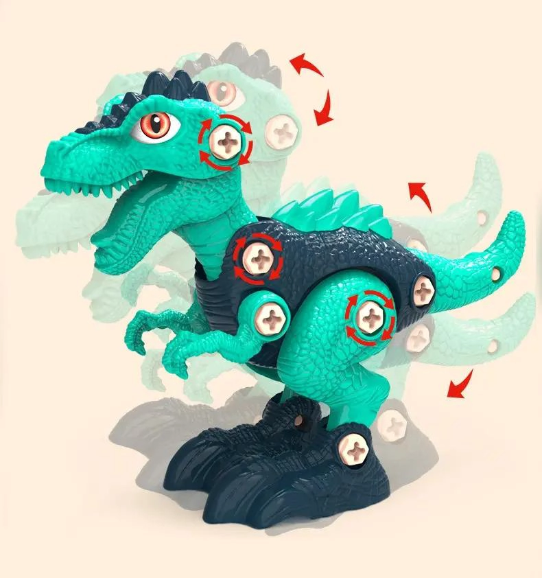 JUGUETE DIDACTICO DE DINOSAURIOS ARMABLES PARA NIÑOS - 4