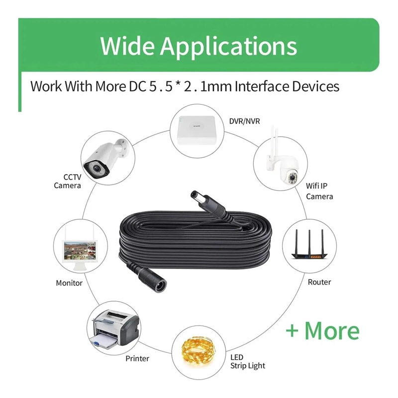 CABLE DE EXTENSION DE 5 METROS PARA CAMARA DE VIGILANCIA - 6