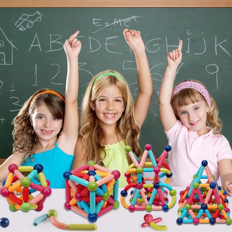 JUEGO DE BLOQUES MAGNE TICOS DE 68 PIEZAS PARA NIÑOS - 3