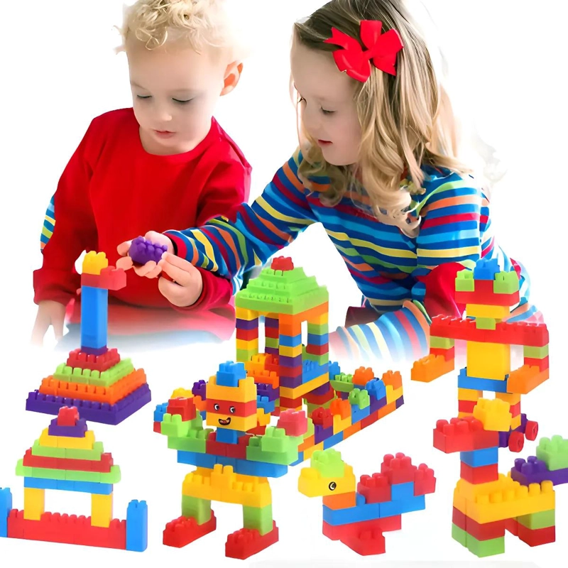 SET DE BLOQUES DE CONSTRUCCION 96 PIEZAS PARA NIÑOS Y NIÑAS - 1