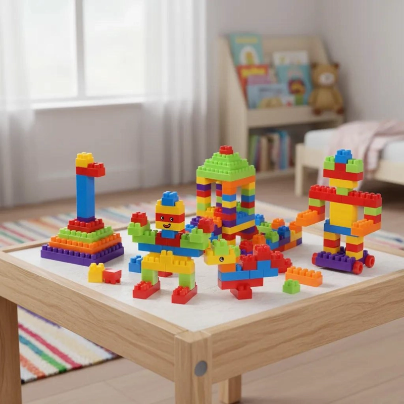 SET DE BLOQUES DE CONSTRUCCION 96 PIEZAS PARA NIÑOS Y NIÑAS - 5