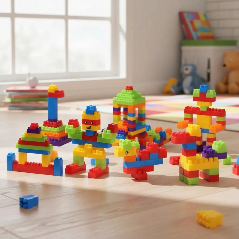 SET DE BLOQUES DE CONSTRUCCION 96 PIEZAS PARA NIÑOS Y NIÑAS - 6