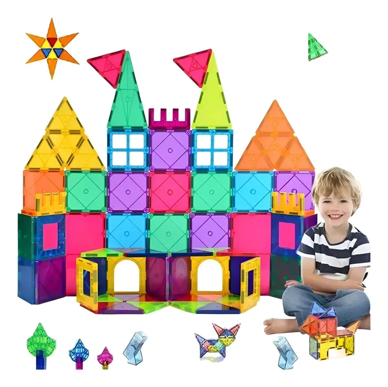 BLOQUES MAGNE TICOS DE CONSTRUCCION 22 PIEZAS PARA NIÑOS - 1