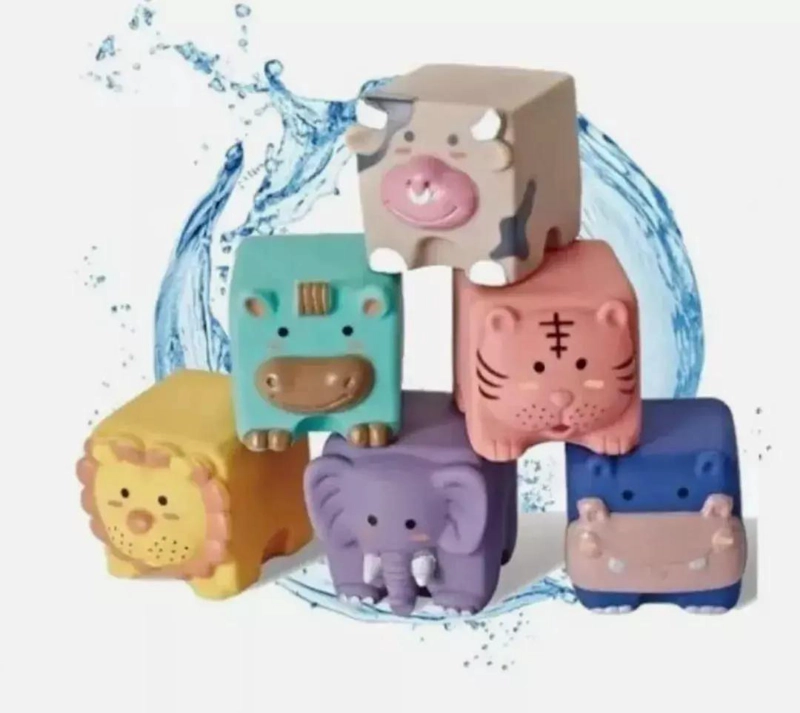 BLOQUES APILABLES DE SILICONA PARA BEBE S Y NIÑOS - 2