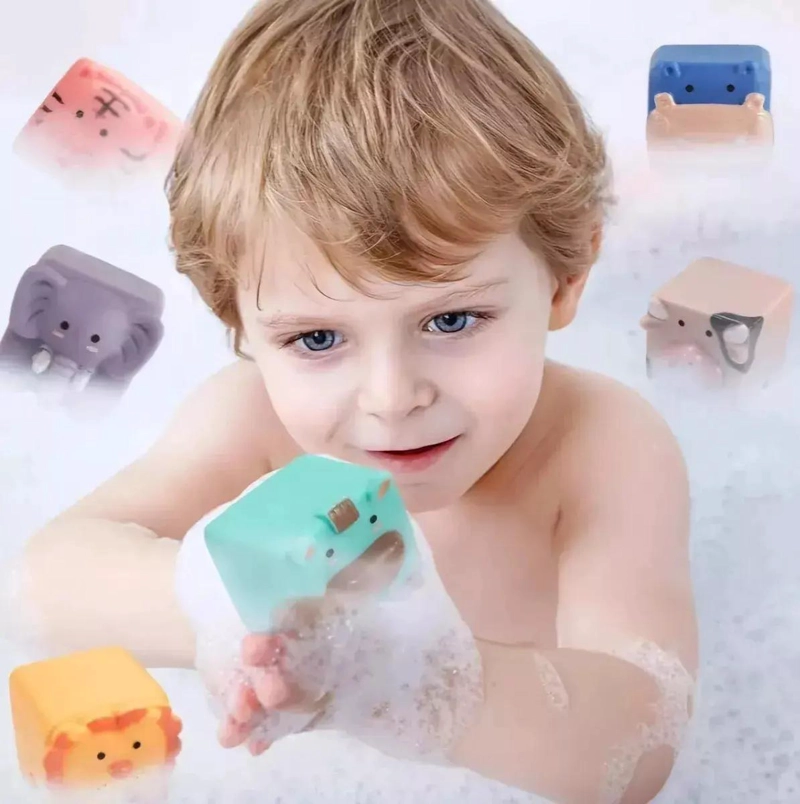 BLOQUES APILABLES DE SILICONA PARA BEBE S Y NIÑOS - 3