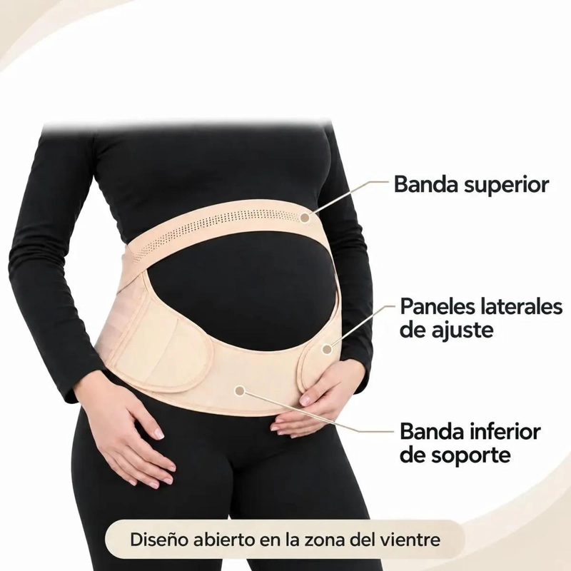 FAJA AJUSTABLE DE SOPORTE ABDOMINAL PARA EMBARAZO - 2