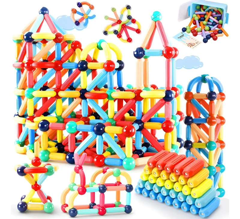 BLOQUES DE CONSTRUCCION MAGNE TICOS PARA NIÑOS DE 3 A 6 AÑOS - 1