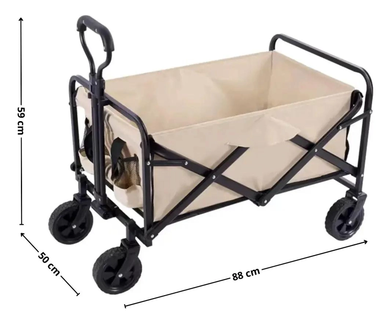 CARRO PLEGABLE MULTIFUNCIONAL PARA CAMPING Y HOGAR - 2