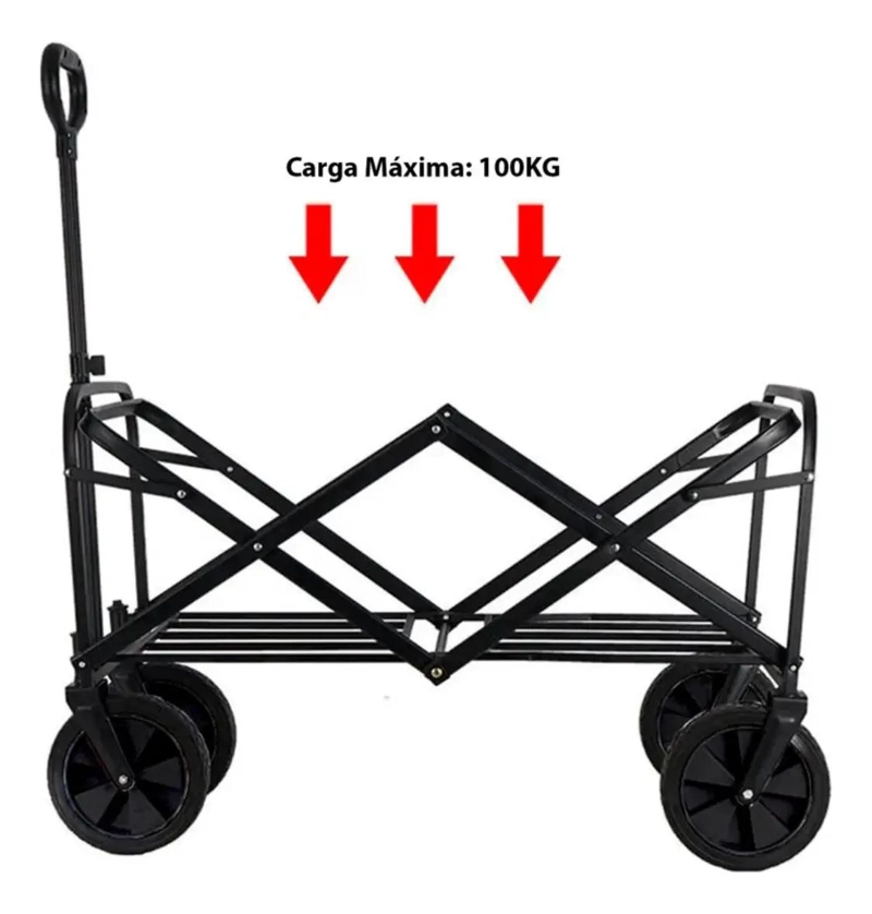 CARRO PLEGABLE MULTIFUNCIONAL PARA CAMPING Y HOGAR - 4