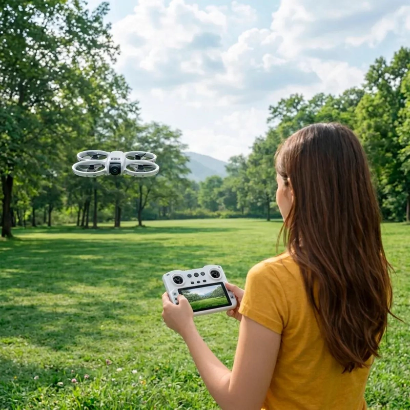DRONE BRUSHLESS PROFESIONAL CON CAMARA Y PANTALLA LCD INTEGRADA - 3