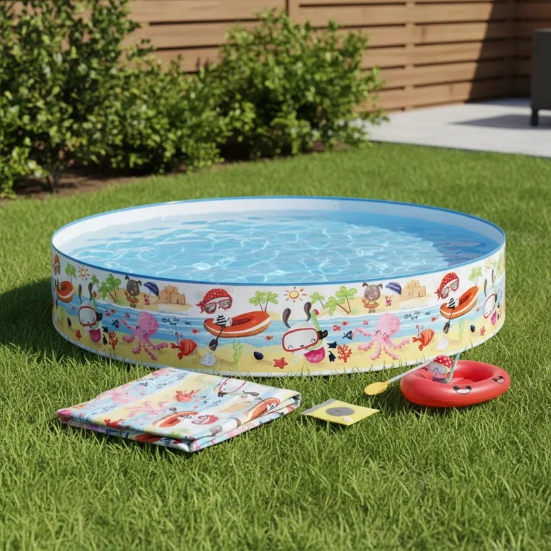 PISCINA REDONDA INFLABLE PARA NIÑOS 152 X 25 CM - 1