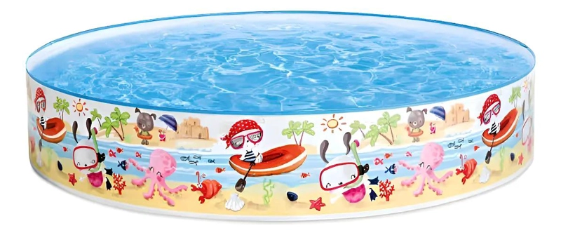 PISCINA REDONDA INFLABLE PARA NIÑOS 152 X 25 CM - 2