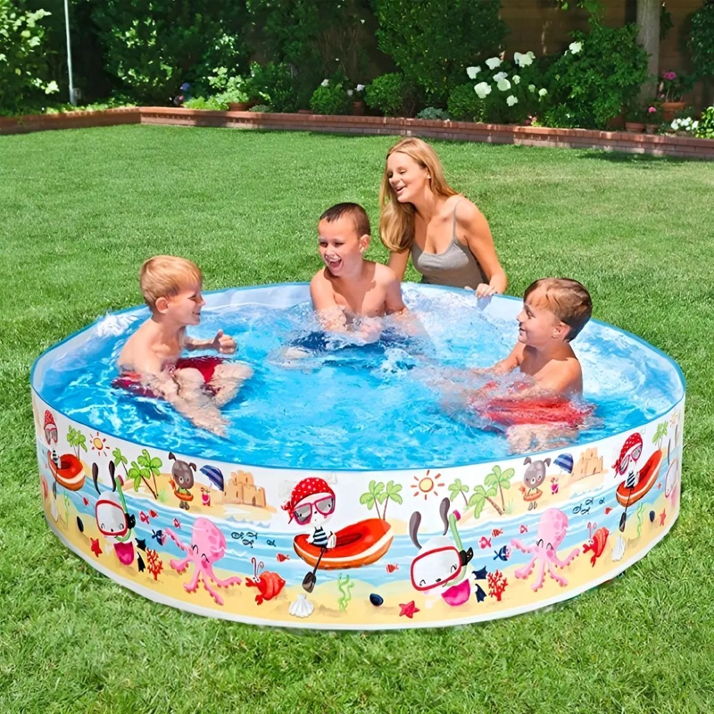 PISCINA REDONDA INFLABLE PARA NIÑOS 152 X 25 CM - 3