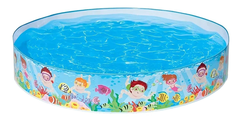 PISCINA REDONDA INFLABLE PARA NIÑOS 152 X 25 CM - 4