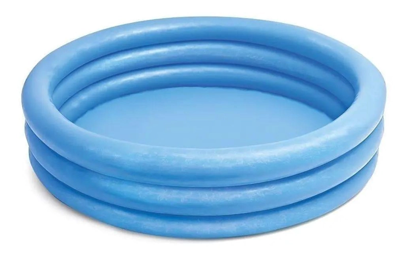 PISCINA INFLABLE REDONDA PARA NIÑOS 1.14M X 25CM AZUL - 1