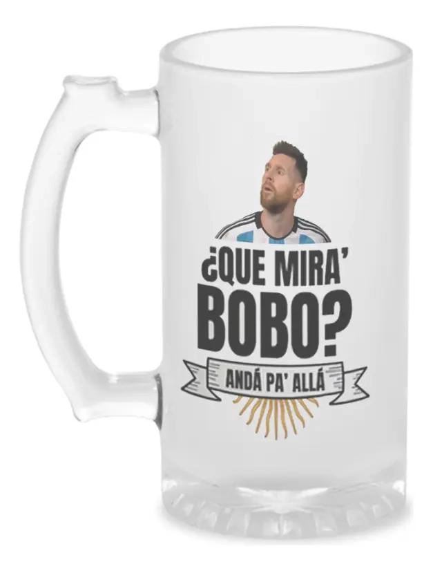 VASO CERVECERO ESMERILADO BLANCO PARA BEBIDAS FRIAS - 1