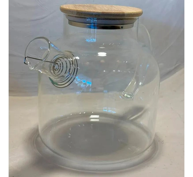 JARRA DE VIDRIO CON TAPA DE BAMBU PARA INFUSIONES DE TE - 8
