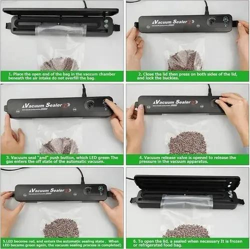MAQUINA SELLADORA AL VACIO PARA ALIMENTOS Y BOLSAS - 1