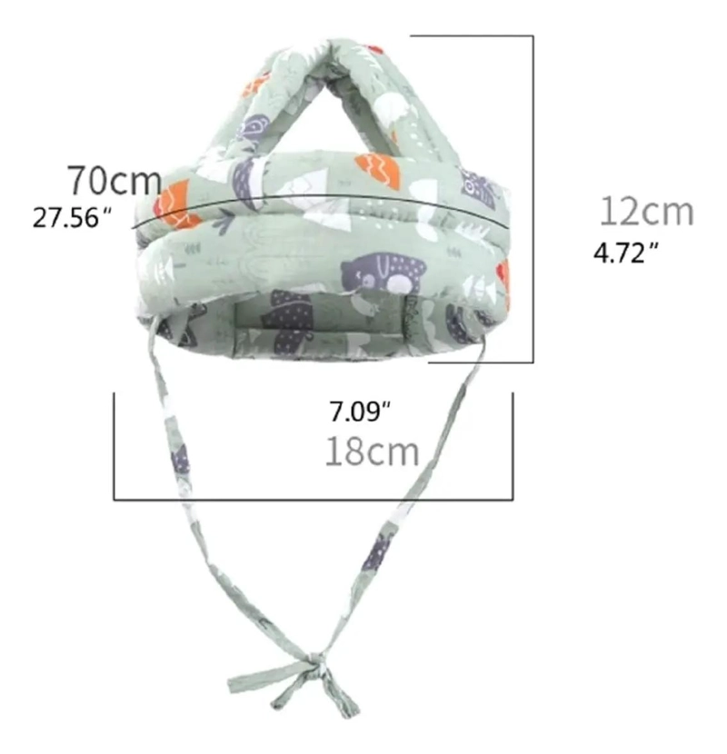 CASCO DE SEGURIDAD AJUSTABLE PARA BEBE S DE 6 MESES A 4 AÑOS - 2