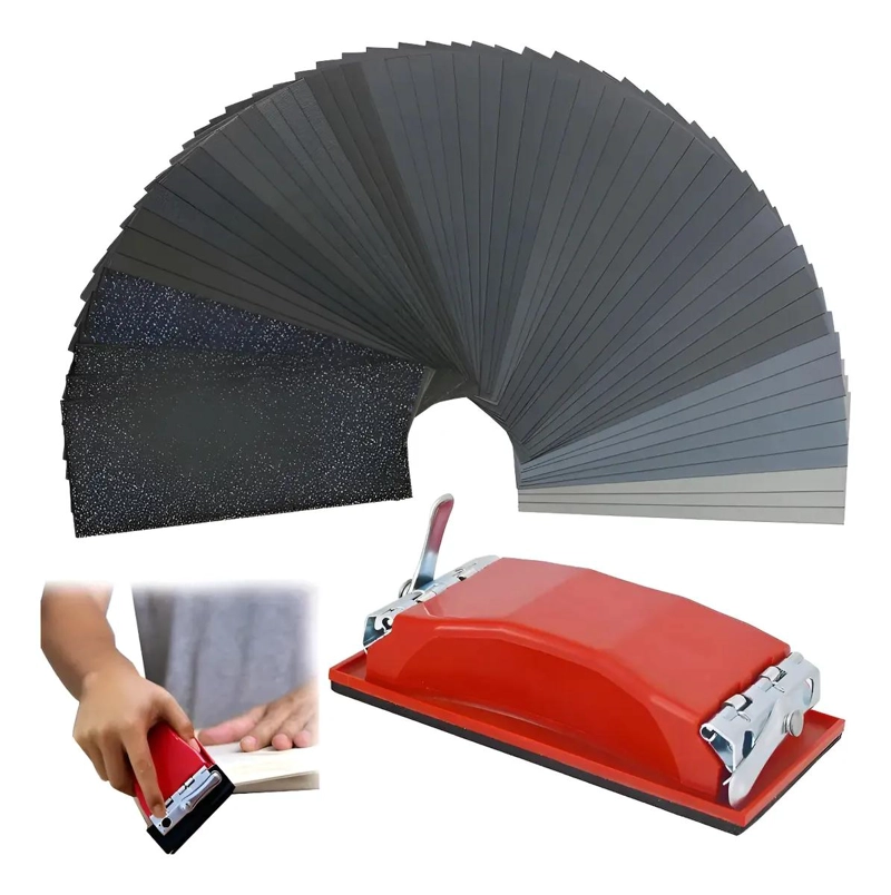 PAPEL DE LIJA MULTIGRANO 23X9.5 CM PARA LIJADO FINO Y GRUESO - 1