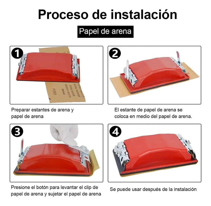 PAPEL DE LIJA MULTIGRANO 23X9.5 CM PARA LIJADO FINO Y GRUESO - 5