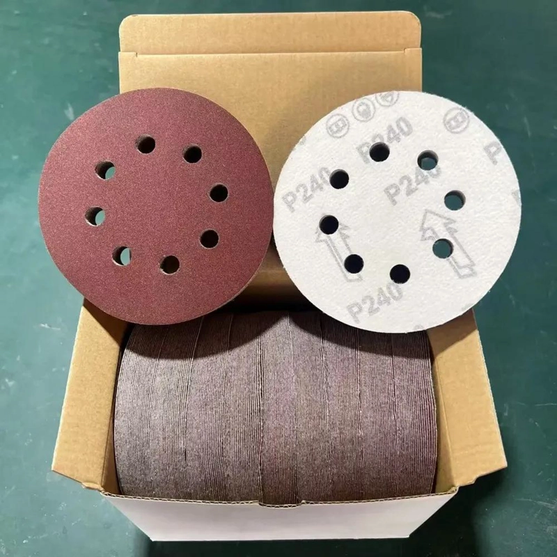 150 LIJAS VELCRO 5 PULGADAS PARA MADERA Y METAL - 8