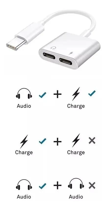 ADAPTADOR DE AUDIO USB-C A 2 USB-C PARA AURICULARES - 3
