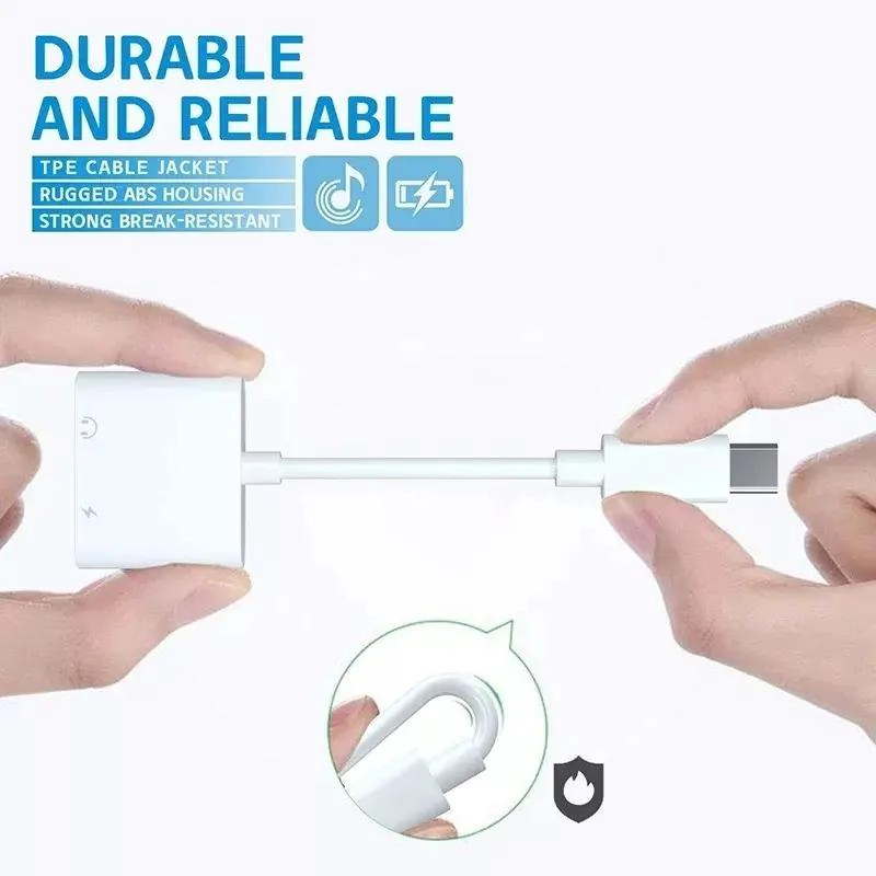 ADAPTADOR DE AUDIO USB-C A 2 USB-C PARA AURICULARES - 5