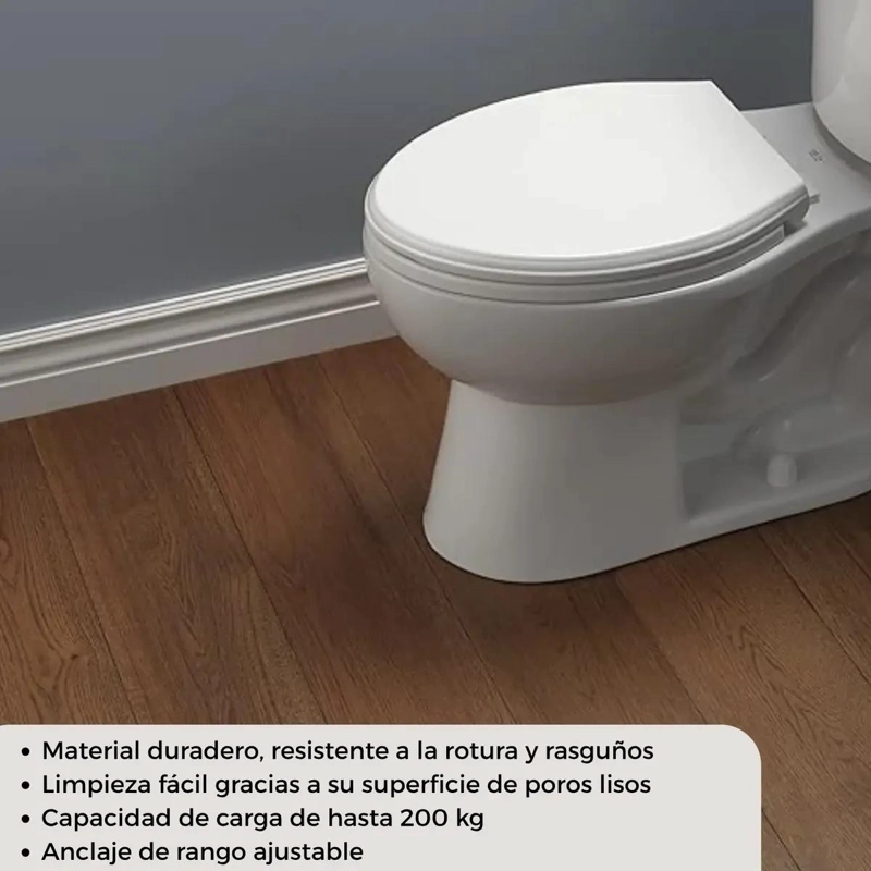 ASIENTO TAPA WC CON CIERRE SUAVE Y LIMPIADOR TODO EN UNO - 3