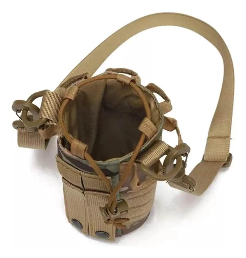 BOLSO TACTICO PARA BOTELLA DE AGUA CON SISTEMA MOLLE - 3