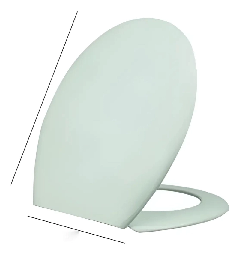 TAPA DE INODORO PLASTICO VERDE PARA BAÑO - 1