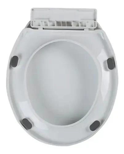 ASIENTO Y TAPA DE CIERRE LENTO PARA INODORO COLOR BLANCO - 3
