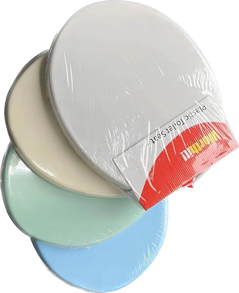 TAPA DE INODORO PLASTICA UNIVERSAL OVALADA COLOR BLANCO - 2