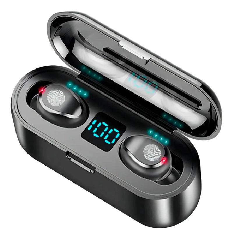 AUDIFONOS INALAMBRICOS BLUETOOTH 5.0 CON POWERBANK Y SONIDO ESTE REO - 1