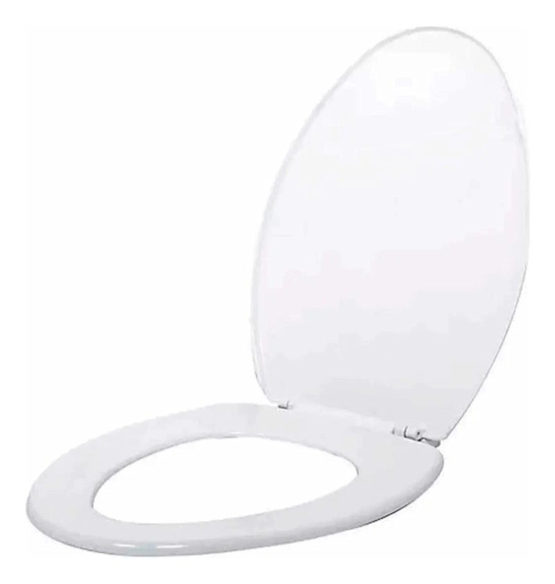 TAPA DE BAÑO OVALADA BLANCA PARA WC ELEGANTE - 1