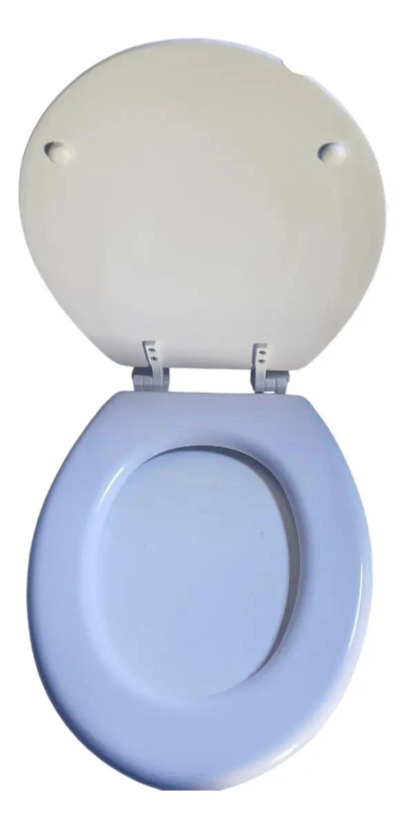 TAPA DE ASIENTO DE WC DE MADERA BLANCO 42X36 CM - 2
