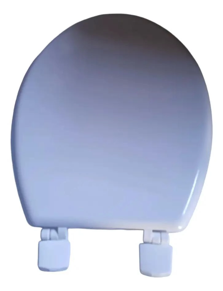 TAPA DE ASIENTO DE WC DE MADERA BLANCO 42X36 CM - 4