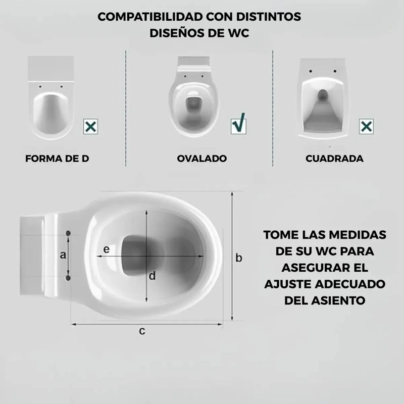 PACK 2 TAPAS DE ASIENTO WC CON CIERRE SUAVE Y FLEXIBILIDAD - 5