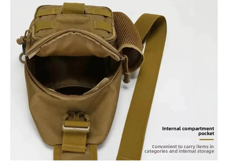 BOLSO CRUZADO IMPERMEABLE CON CONEXION USB Y PORTA BOTELLA - 5