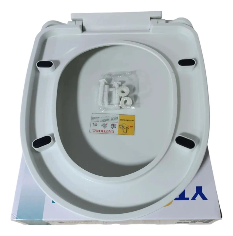 TAPA DE ASIENTO PARA BAÑO UNIVERSAL CON CIERRE LENTO - 3