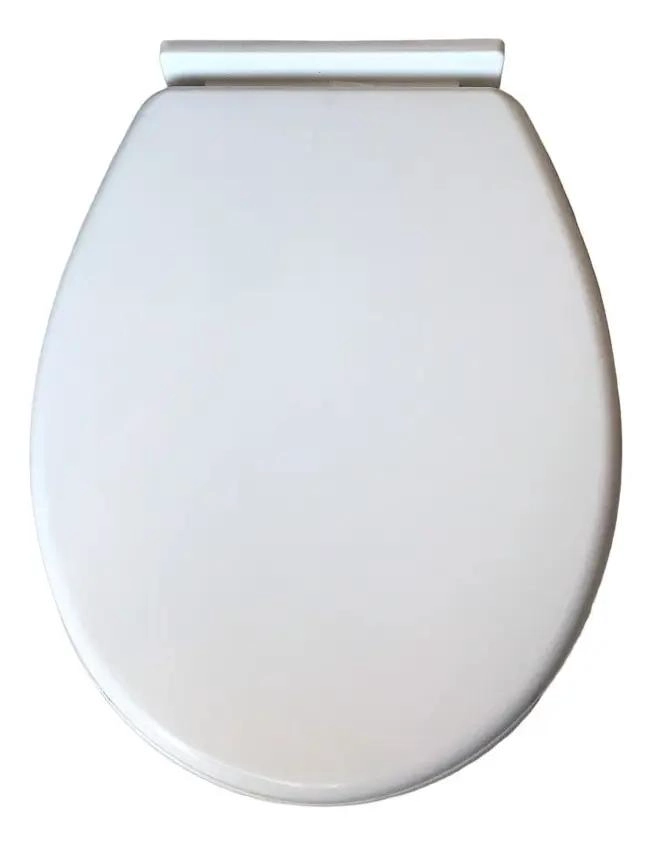 ASIENTO Y TAPA DE CIERRE LENTO PARA INODORO BLANCO - 1
