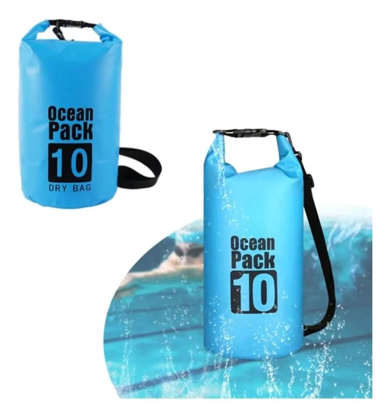 BOLSO SECO FLOTANTE IMPERMEABLE 10 LITROS PARA CAMPING - 2
